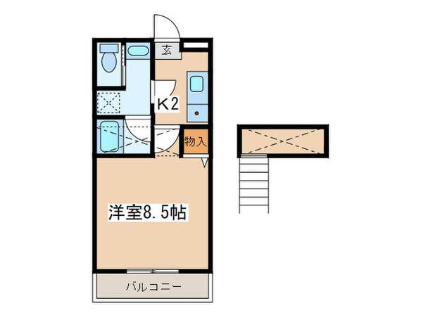 STUDIO FLAT Kの物件間取画像